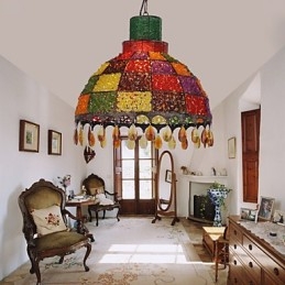 Mini Style Vintage Chandelier Manual lamp