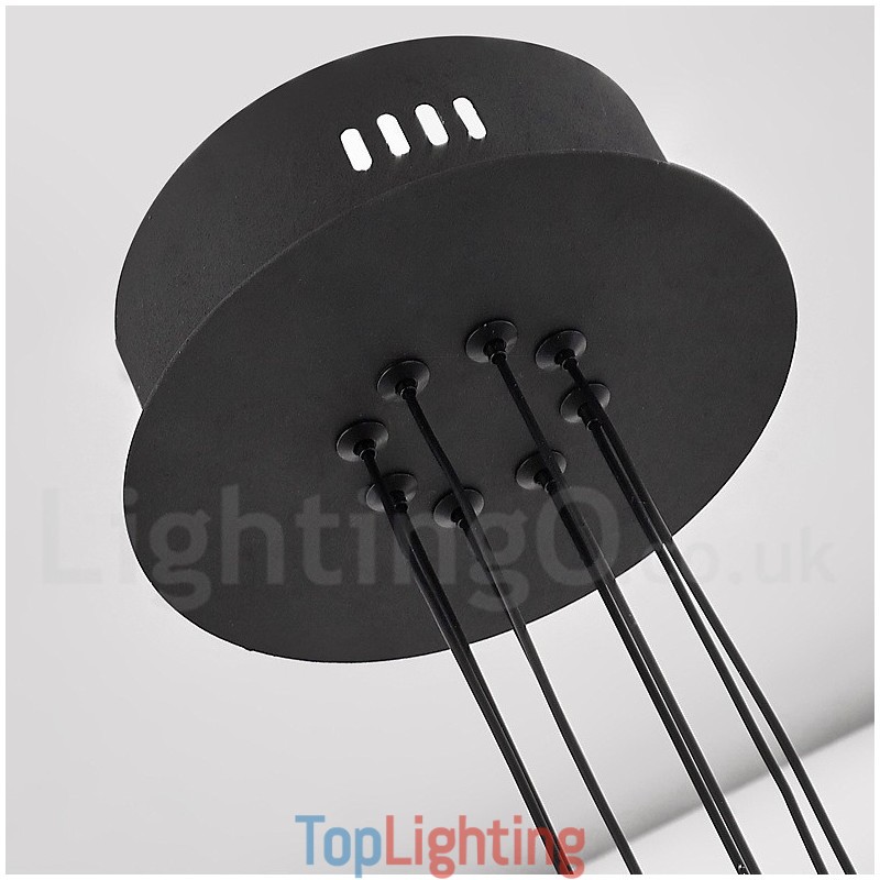 6 Light Nordic Post Modern Design Chandelier with Acrylic Shades