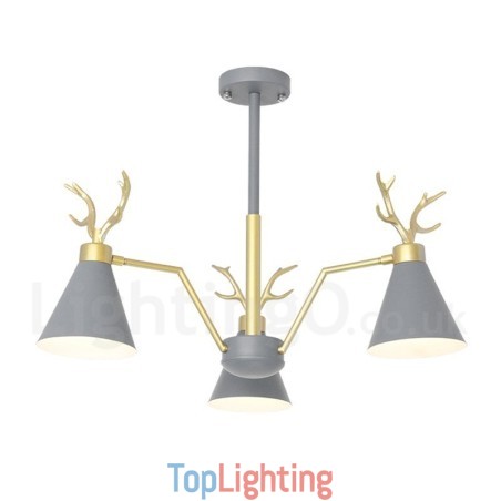 3 Light Nordic Macaron Modern Antlers Chandelier 3 Light Nordic Macaron Modern Antlers Chandelier