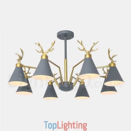 8 Light Nordic Macaron Modern Antlers Chandelier 8 Light Nordic Macaron Modern Antlers Chandelier