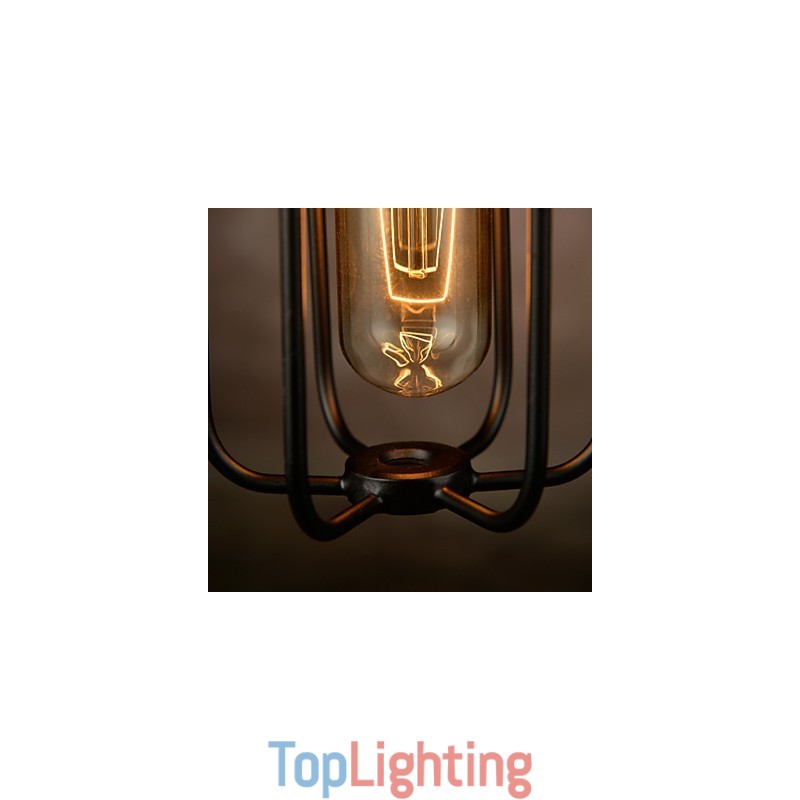 Chandelier Mini Style Rustic Lodge Retro Metal 3 Light Pendant Light