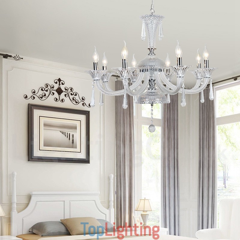 Clear Crystal Candle Chandelier