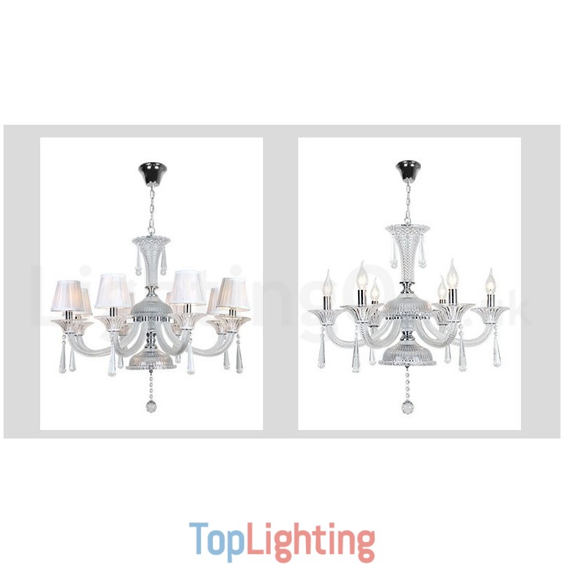 Clear Crystal Candle Chandelier