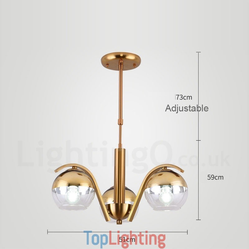 Nordic Fashion Gold Silver Chandelier