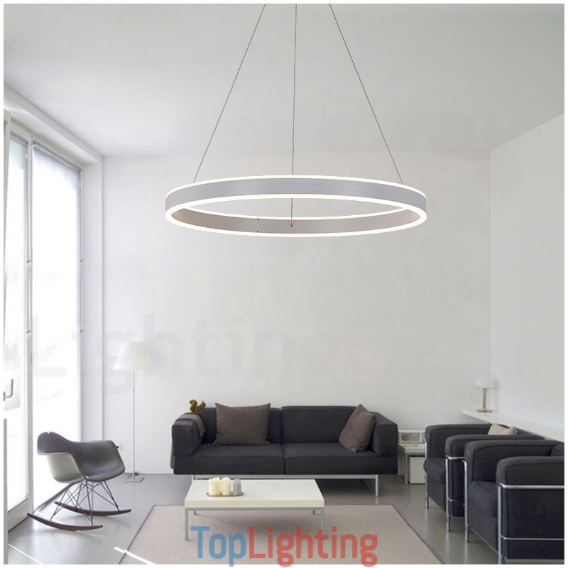 1 Ring Two Strips Art Deco Pendant Light 60cm Suspended Light