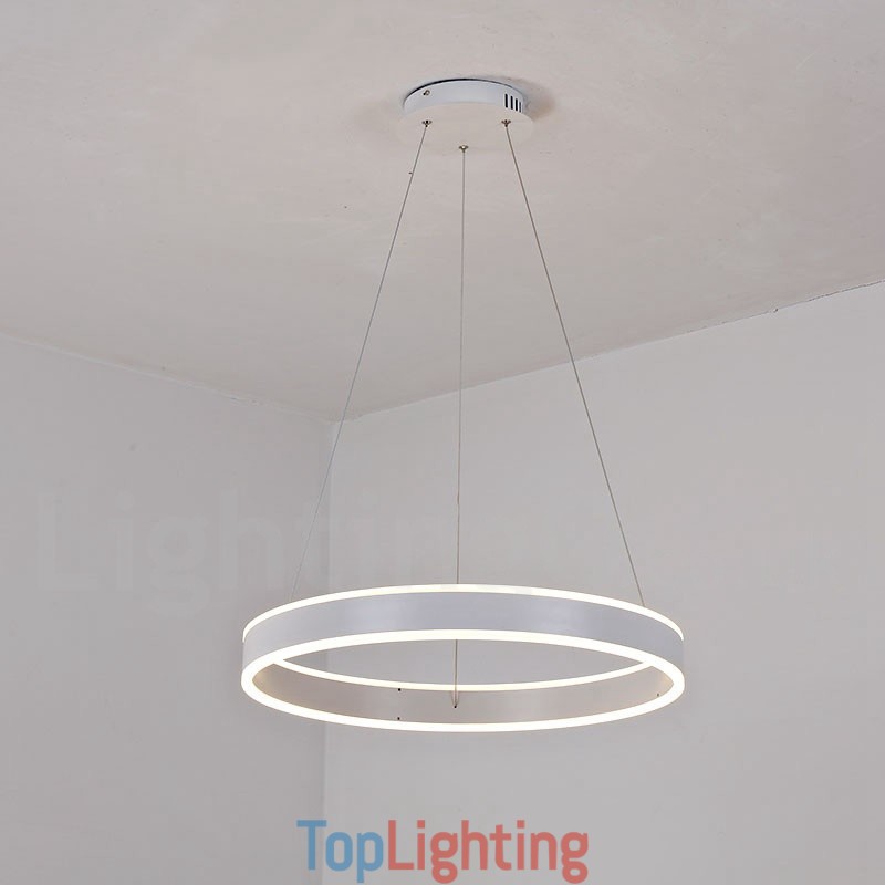 1 Ring Two Strips Art Deco Pendant Light 60cm Suspended Light
