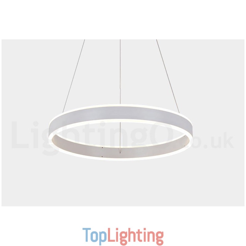 1 Ring Two Strips Art Deco Pendant Light 60cm Suspended Light