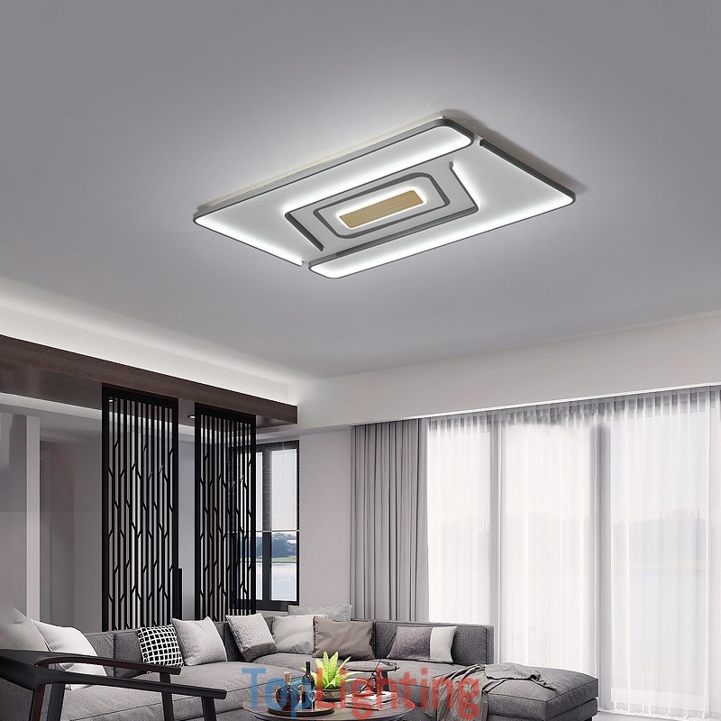 Rectangle Modern Contemporary Flush Mount Light