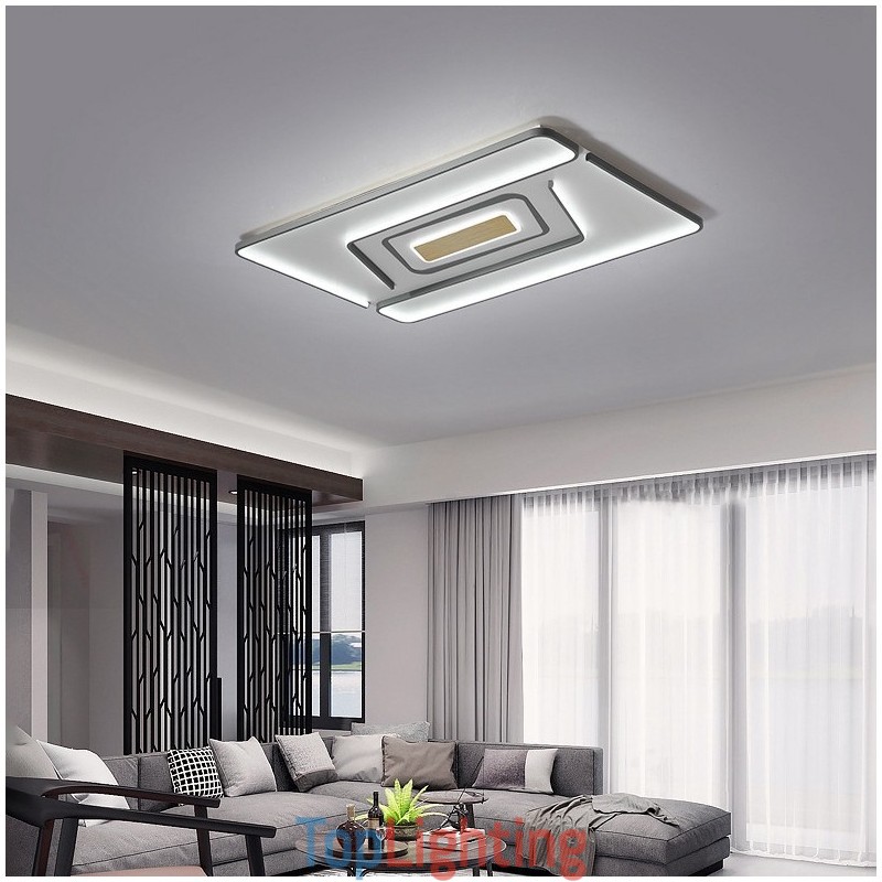 Rectangle Modern Contemporary Flush Mount Light