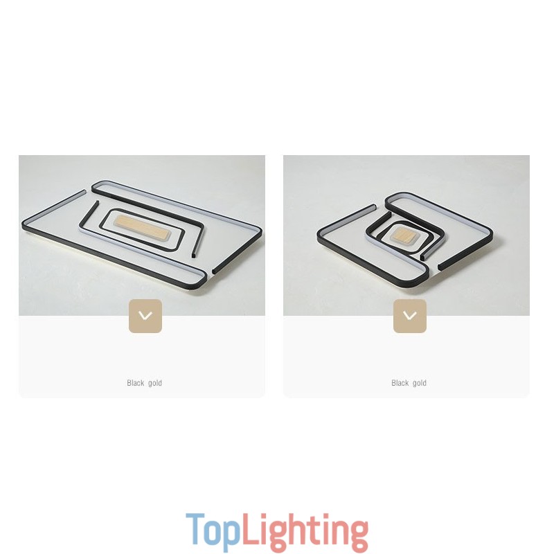 Rectangle Modern Contemporary Flush Mount Light