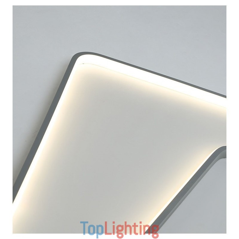 Rectangle Modern Contemporary Flush Mount Light