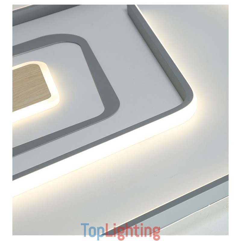 Rectangle Modern Contemporary Flush Mount Light