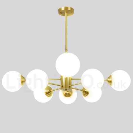 8 Light (4+4 Light) Two Tiers Pure Brass Northern Europe Bean Chandelier Modern Metal Molecules Pendant Light 8 Light (4+4 Light) Two Tiers Pure Brass Northern Europe Bean Chandelier Modern Metal Molecules Pendant Light