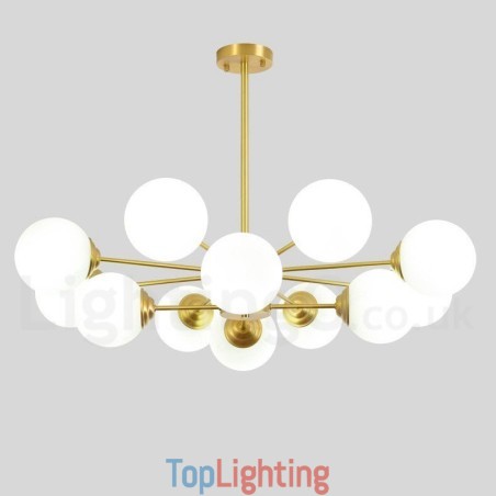 12 Light (8+4 Light) Two Tiers Pure Brass Northern Europe Bean Chandelier Modern Metal Molecules Pendant Light 12 Light (8+4 Light) Two Tiers Pure Brass Northern Europe Bean Chandelier Modern Metal Molecules Pendant Light