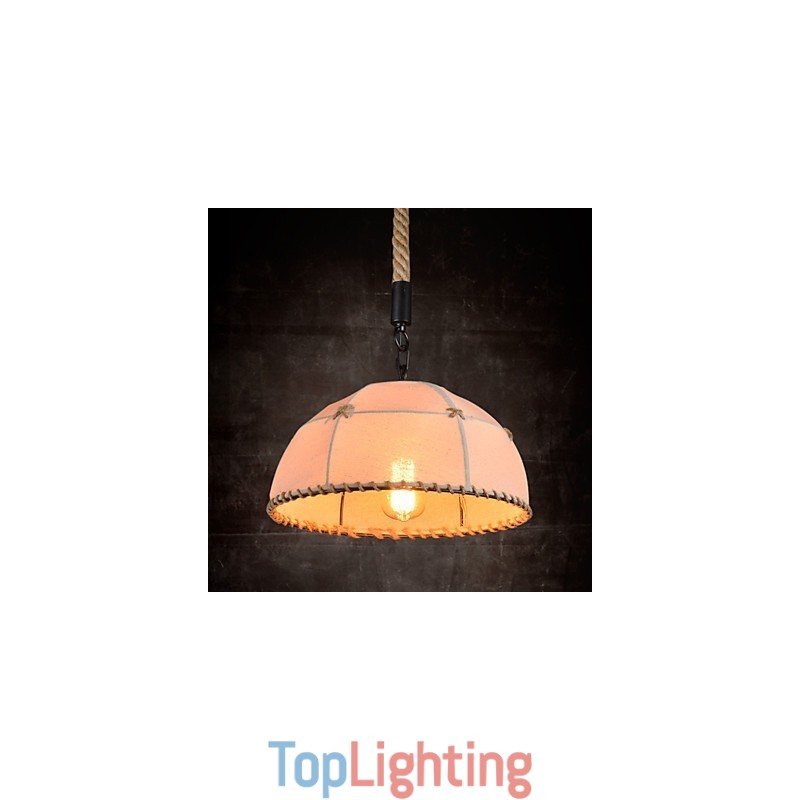 Retro handmake hemp rope countyard chandelier lamp in the industrial countryside style