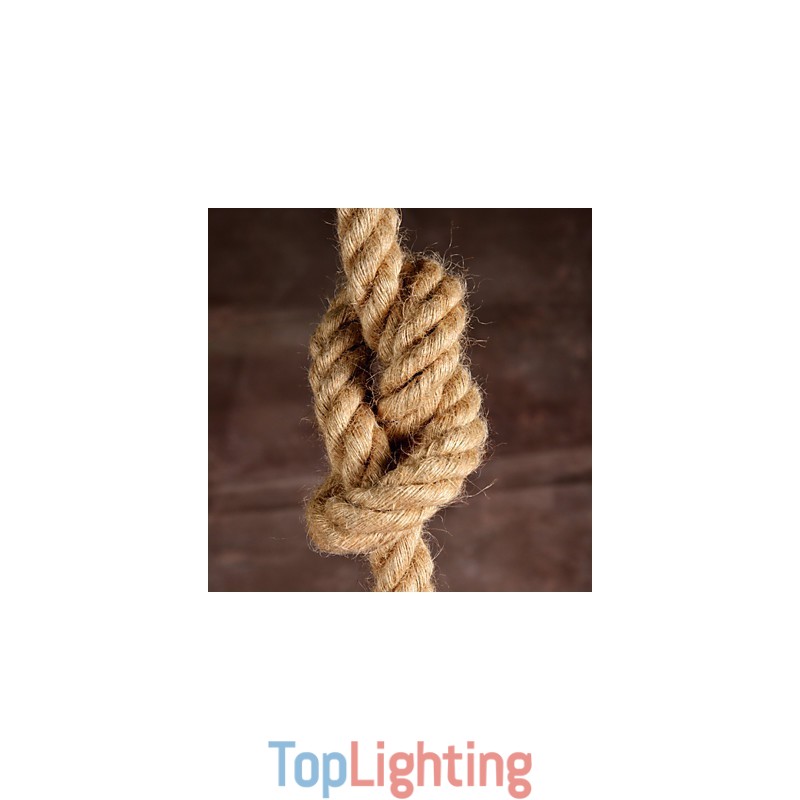 Retro handmake hemp rope countyard chandelier lamp in the industrial countryside style