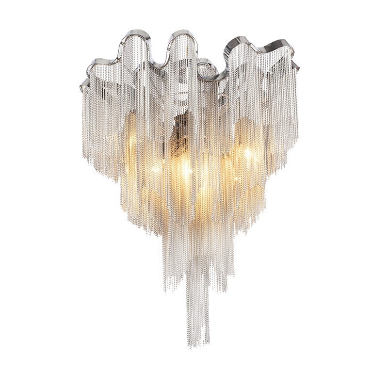 Tassels Chandelier Designer Ceiling Light Silver Gold Colour