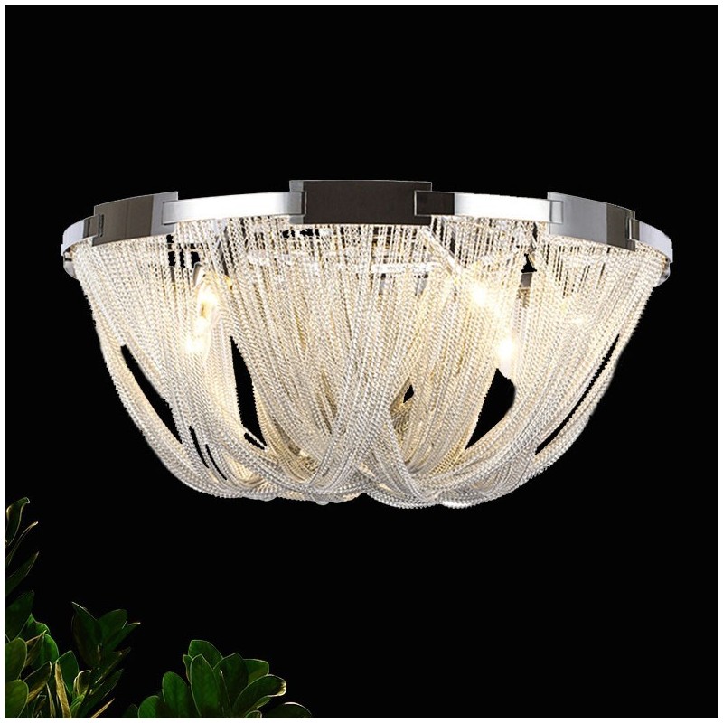 Tassels Chandelier Designer Ceiling Light Silver Gold Colour
