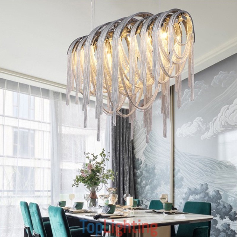 Tassels Chandelier Designer Pendant Light Silver Gold Colour