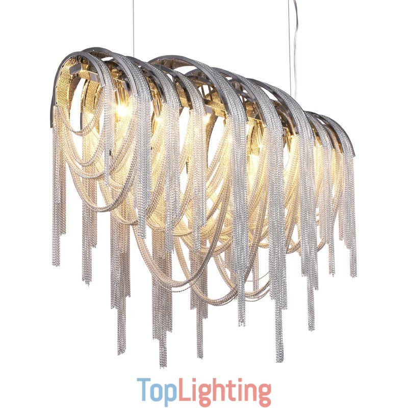 Tassels Chandelier Designer Pendant Light Silver Gold Colour