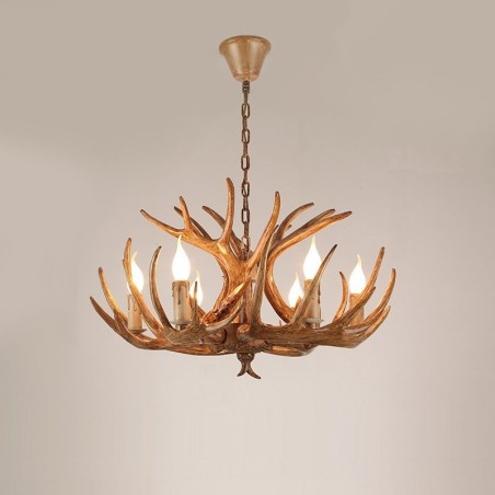 6 Light Rustic Artistic Retro Antler Antique Chandelier 6 Light Rustic Artistic Retro Antler Antique Chandelier