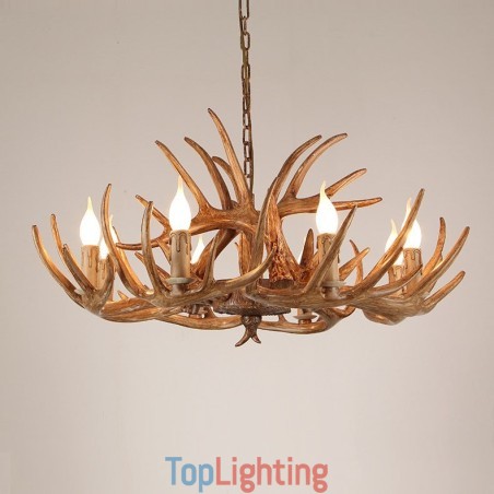 8 Light Rustic Artistic Retro Antler Antique Chandelier 8 Light Rustic Artistic Retro Antler Antique Chandelier
