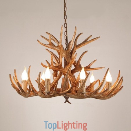 9 Light Three Tiers Rustic Artistic Retro Antler Antique Chandelier 9 Light Three Tiers Rustic Artistic Retro Antler Antique Chandelier
