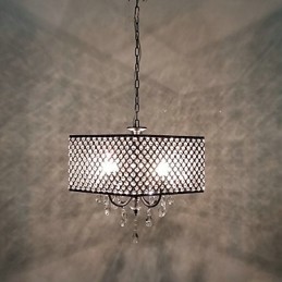 Traditional Classic Crystal Painting Metal Chandelier
