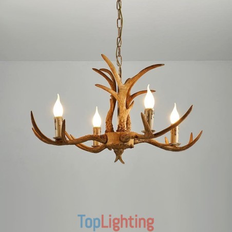 4 Light Rustic Artistic Retro Antler Antique Chandelier 4 Light Rustic Artistic Retro Antler Antique Chandelier