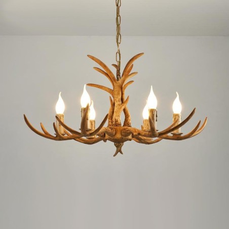 6 Light Rustic Artistic Retro Antler Antique Chandelier 6 Light Rustic Artistic Retro Antler Antique Chandelier