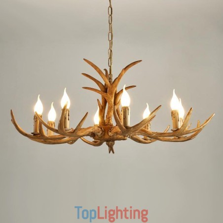 8 Light Rustic Artistic Retro Antler Antique Chandelier 8 Light Rustic Artistic Retro Antler Antique Chandelier