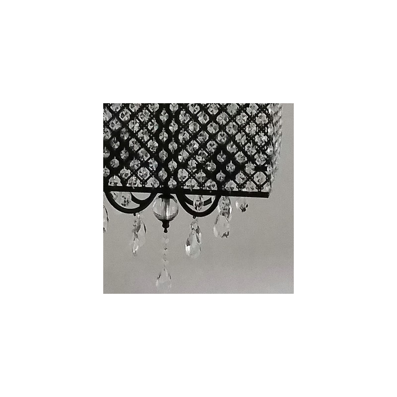 Traditional Classic Crystal Painting Metal Chandelier