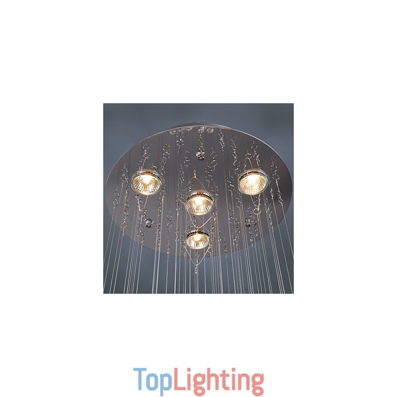 Chandelier Luxury Modern Crystal 4 Lights