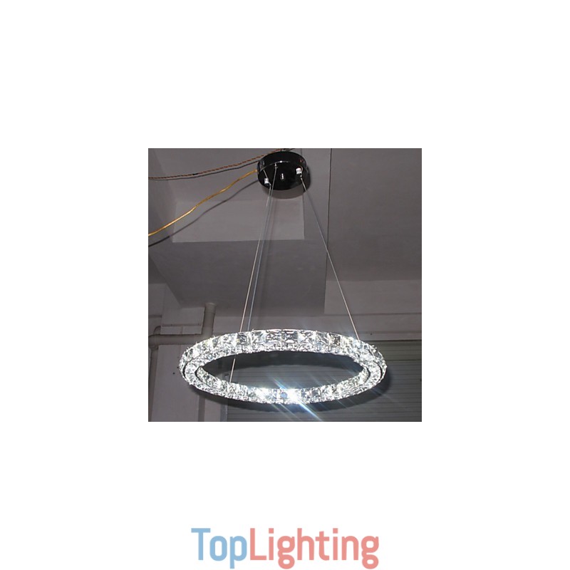Crystal Pendant Lighting Modern Single D40CM Three Sides K9 Crystal Indoor Ceiling Lights Lamp Fixtures