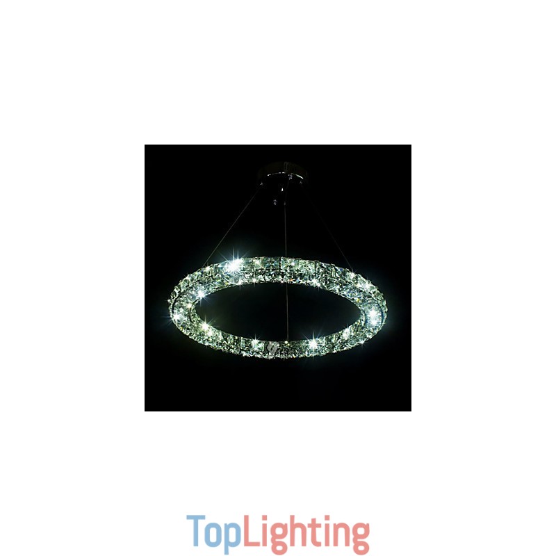 Crystal Pendant Lighting Modern Single D40CM Three Sides K9 Crystal Indoor Ceiling Lights Lamp Fixtures