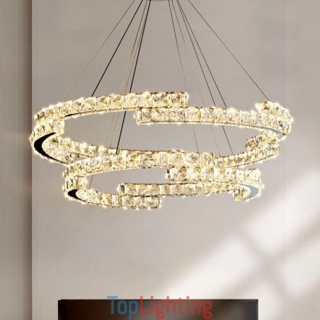 Round Crystal Pendant Light Luxury K9 Crystal Indoor Ceiling Luminaire Round Crystal Pendant Light Luxury K9 Crystal Indoor Ceiling Luminaire