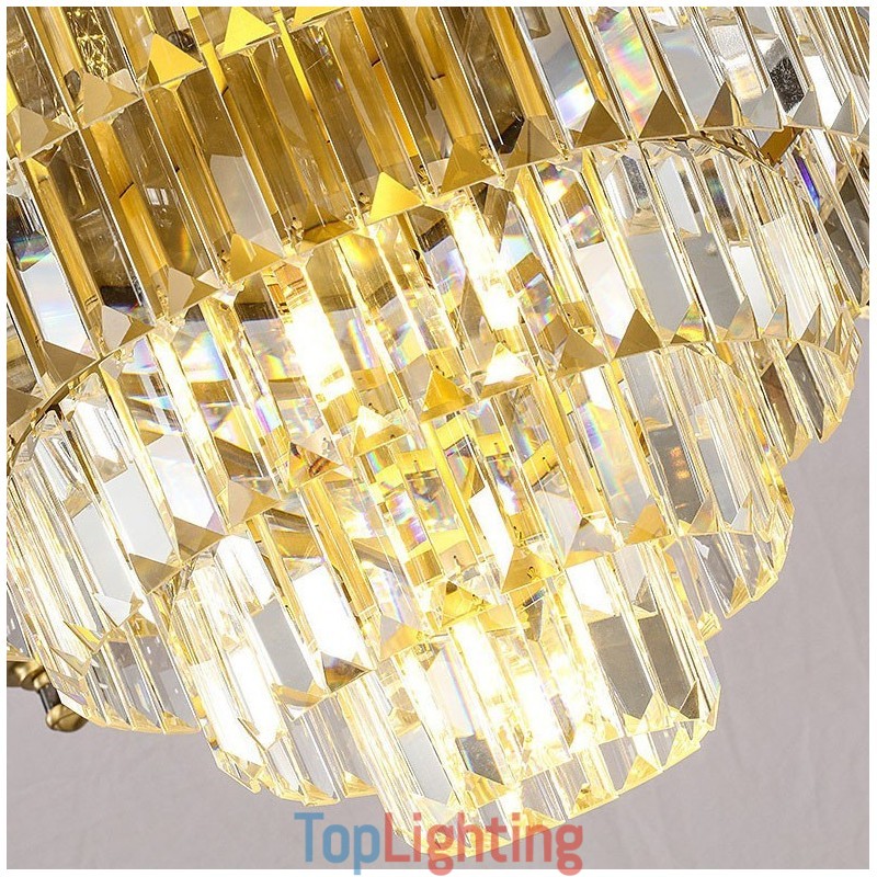 Big Luxury Copper Crystal Chandelier for 12+8+4 Light Holder