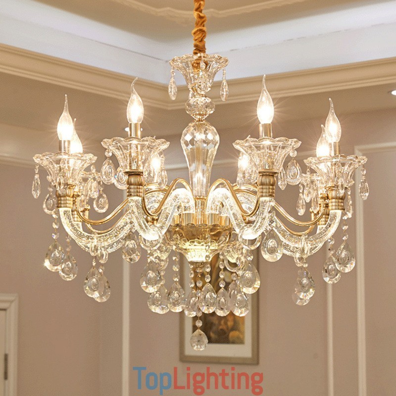 Luxury Crystal Chandelier K9 Crystal Chandelier with Glowing Arm