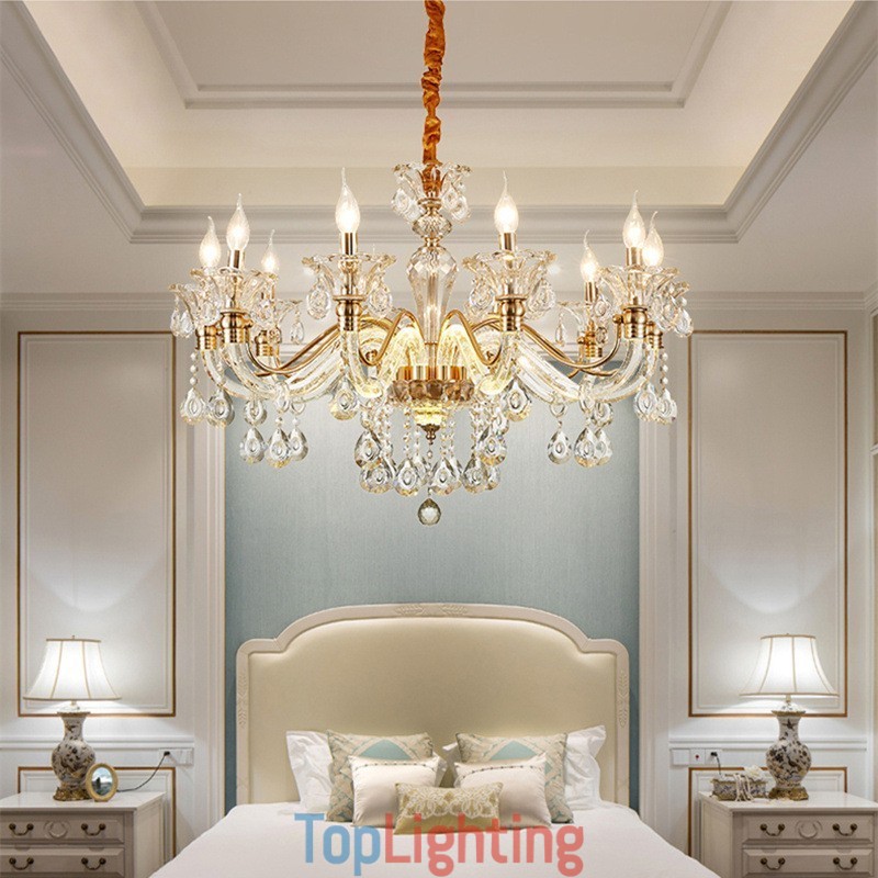 Luxury Crystal Chandelier K9 Crystal Chandelier with Glowing Arm