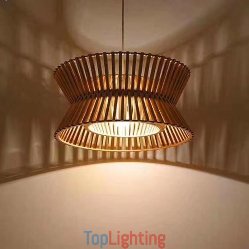Vintage Wood Pendant Light