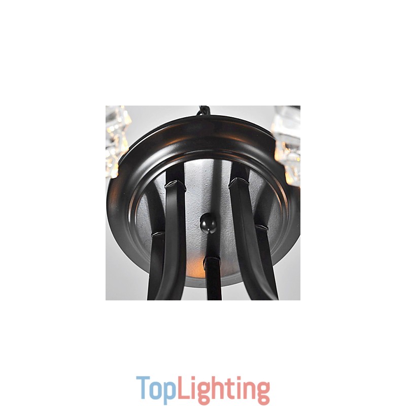 European Style Vintage 5 Light Chandelier With Horned Arm