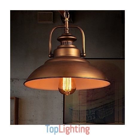 Retro Pendant Light with Metal Umbrella Shade in Old Factory Style Retro Pendant Light with Metal Umbrella Shade in Old Factory Style