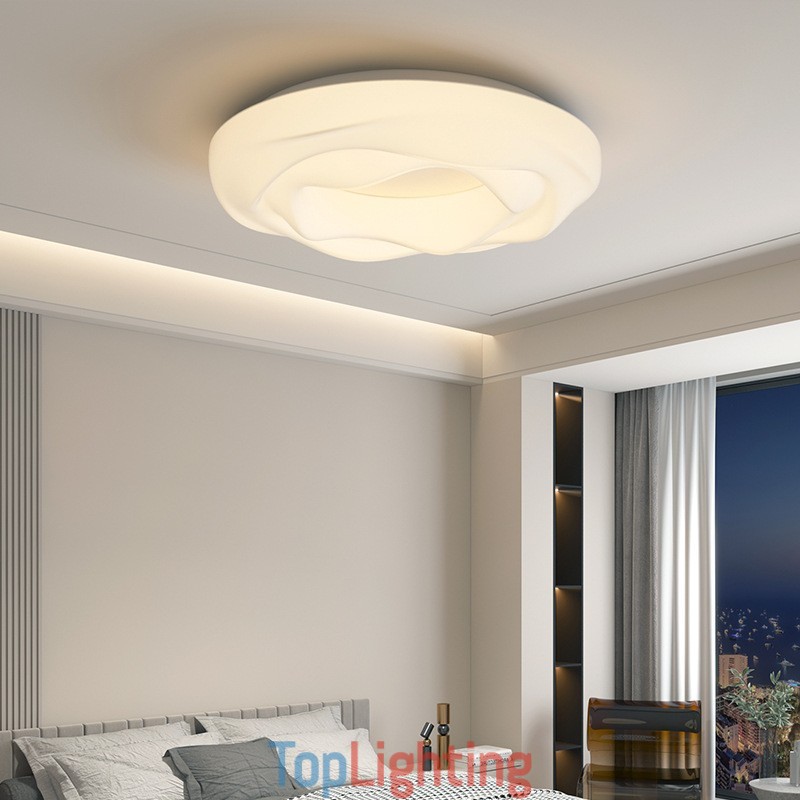 Dimmable Round Modern Flush Mount Ceiling Light Indoor Lighting Fixture