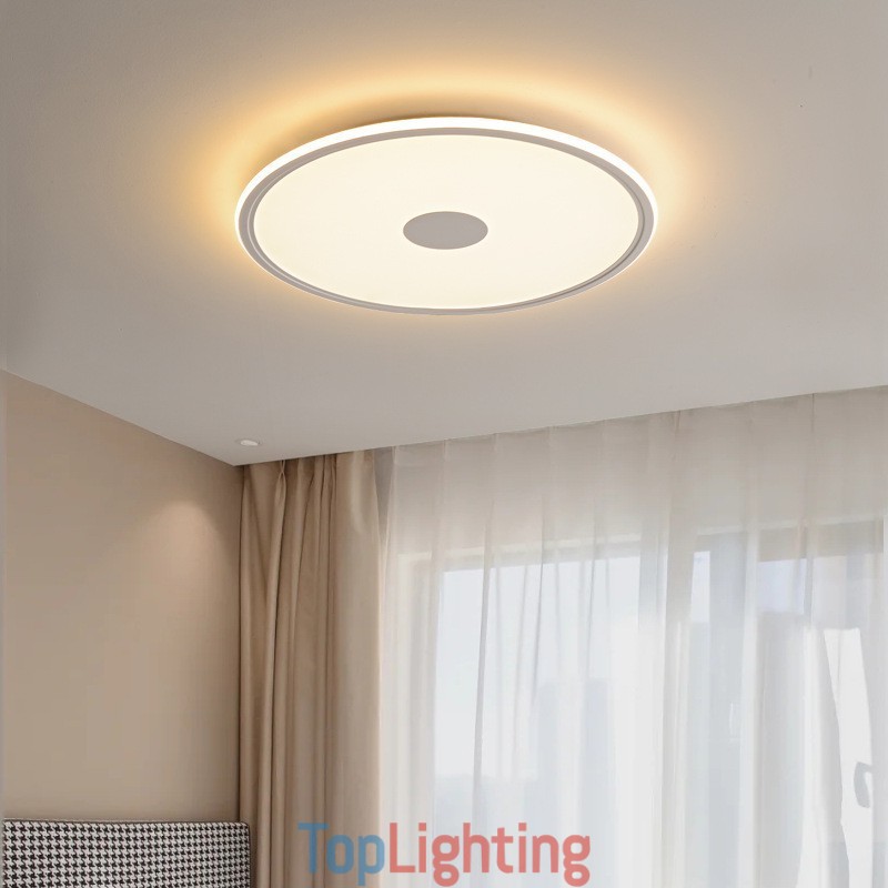 Nordic 3.5cm Thickness Round Full Spectrum Eye Protection Indoor Dimmable Ceiling Light