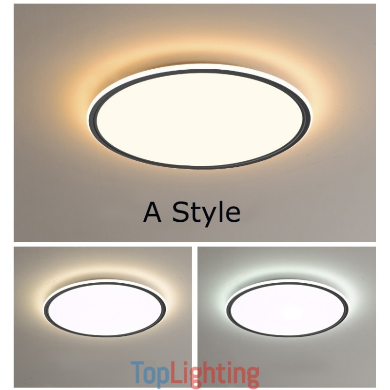 Nordic 3.5cm Thickness Round Full Spectrum Eye Protection Indoor Dimmable Ceiling Light