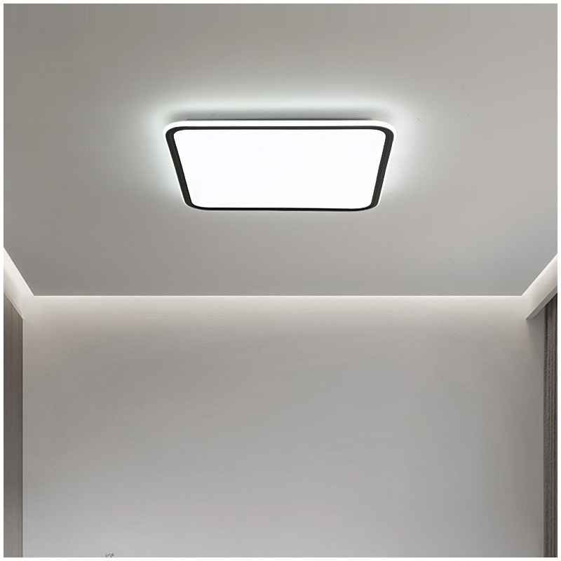 Modern Dimmable Square Flush Mount Ceiling Light Indoor Lighting Fixture