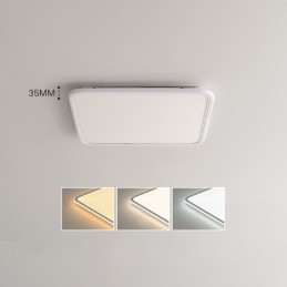 Modern Dimmable Square Flush Mount Ceiling Light Indoor Lighting Fixture