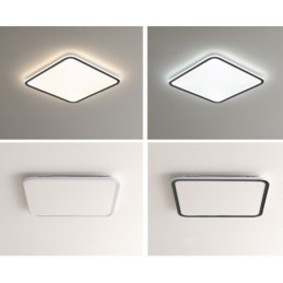 Modern Dimmable Square Flush Mount Ceiling Light Indoor Lighting Fixture