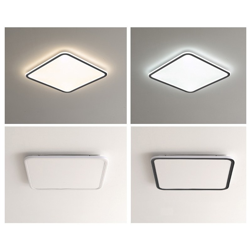 Modern Dimmable Square Flush Mount Ceiling Light Indoor Lighting Fixture