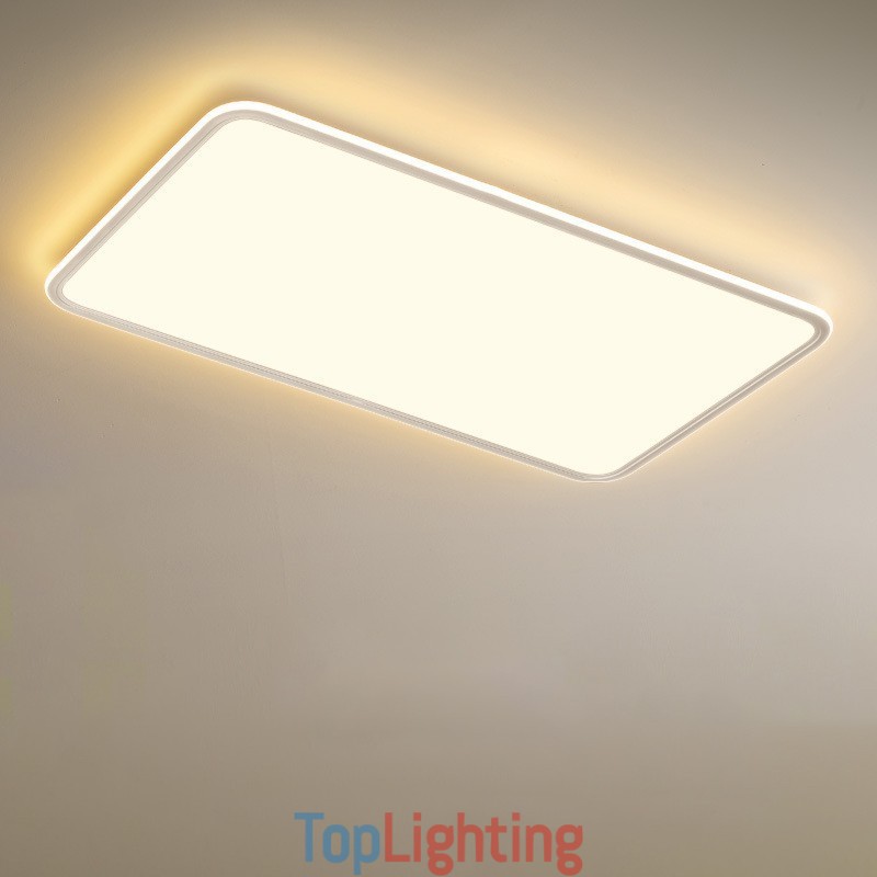 Modern Large Size Dimmable Rectangle Flush Mount Ceiling Light Indoor Lighting Fixture